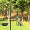 Backyard Bird Feeder in Green with Sturdy Iron, Stainless Steel Wire, Multiple Feeding Ports